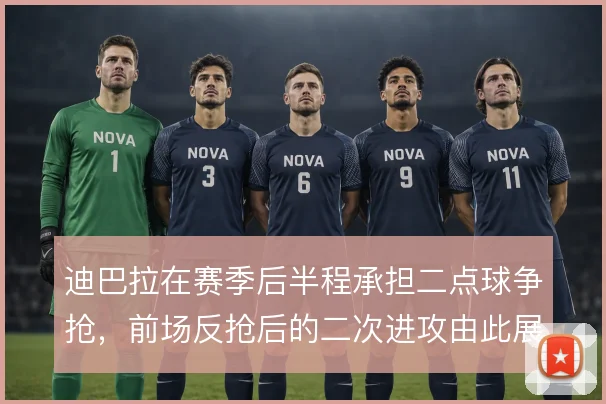 迪巴拉在赛季后半程承担二点球争抢，前场反抢后的二次进攻由此展开